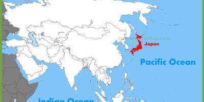 Mapa do japão e da ásia