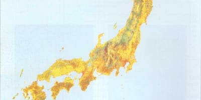 Mapa do japão vegetação
