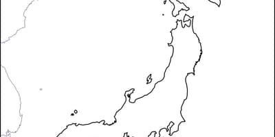 Mapa em branco japão