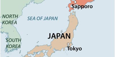 Mapa do norte do japão
